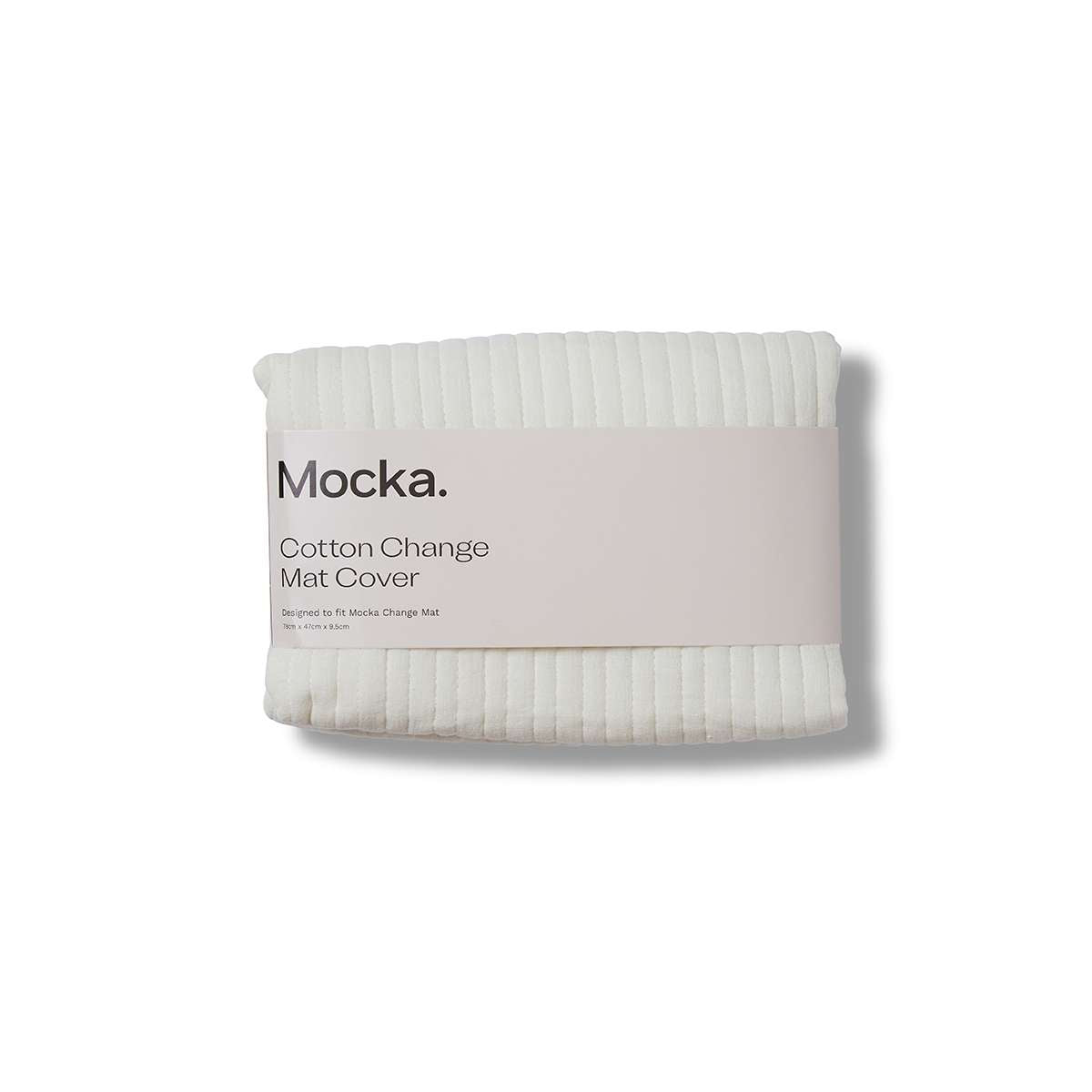 Mocka Cotton Change Mat Cover - White