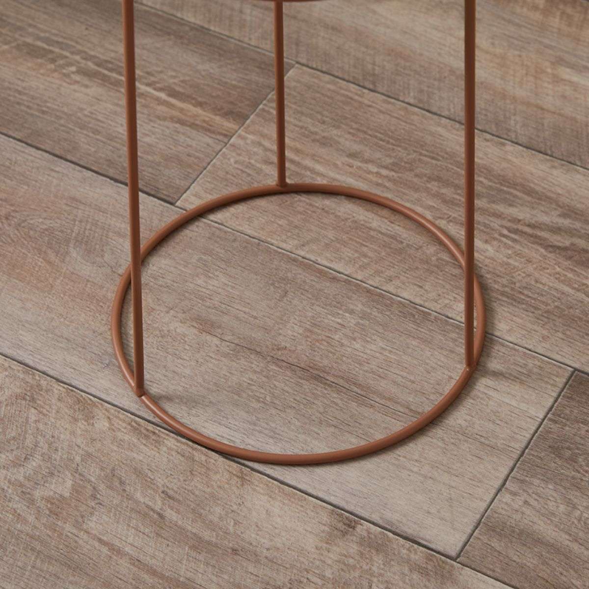 Constance Metal Plant Stand - Terracotta - Short