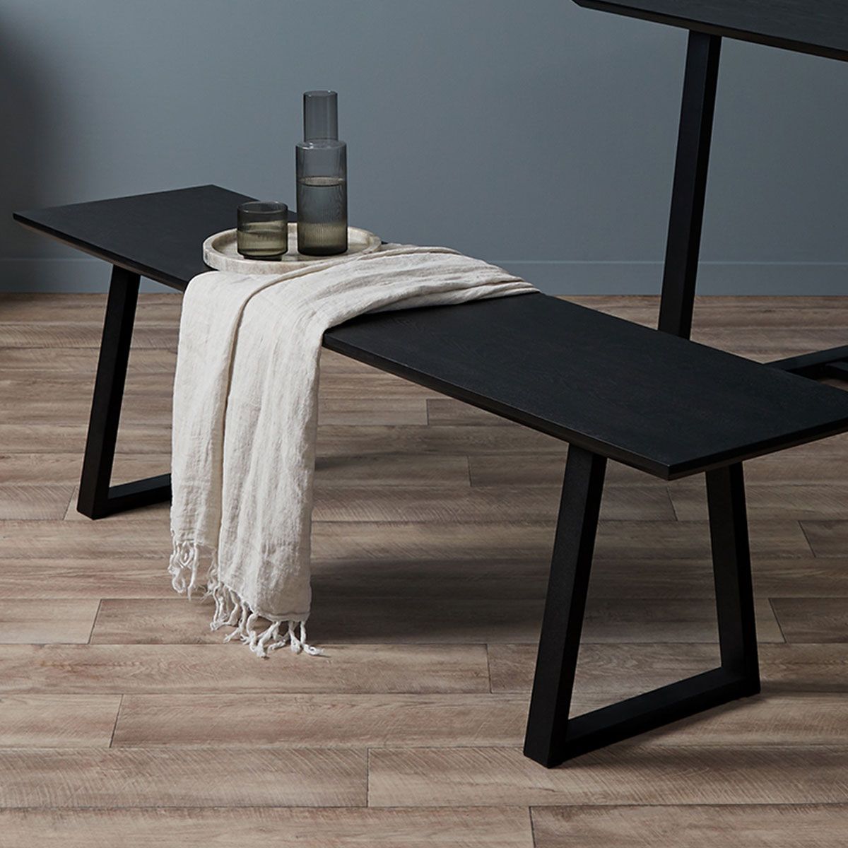 Zander Bench Seat - Black