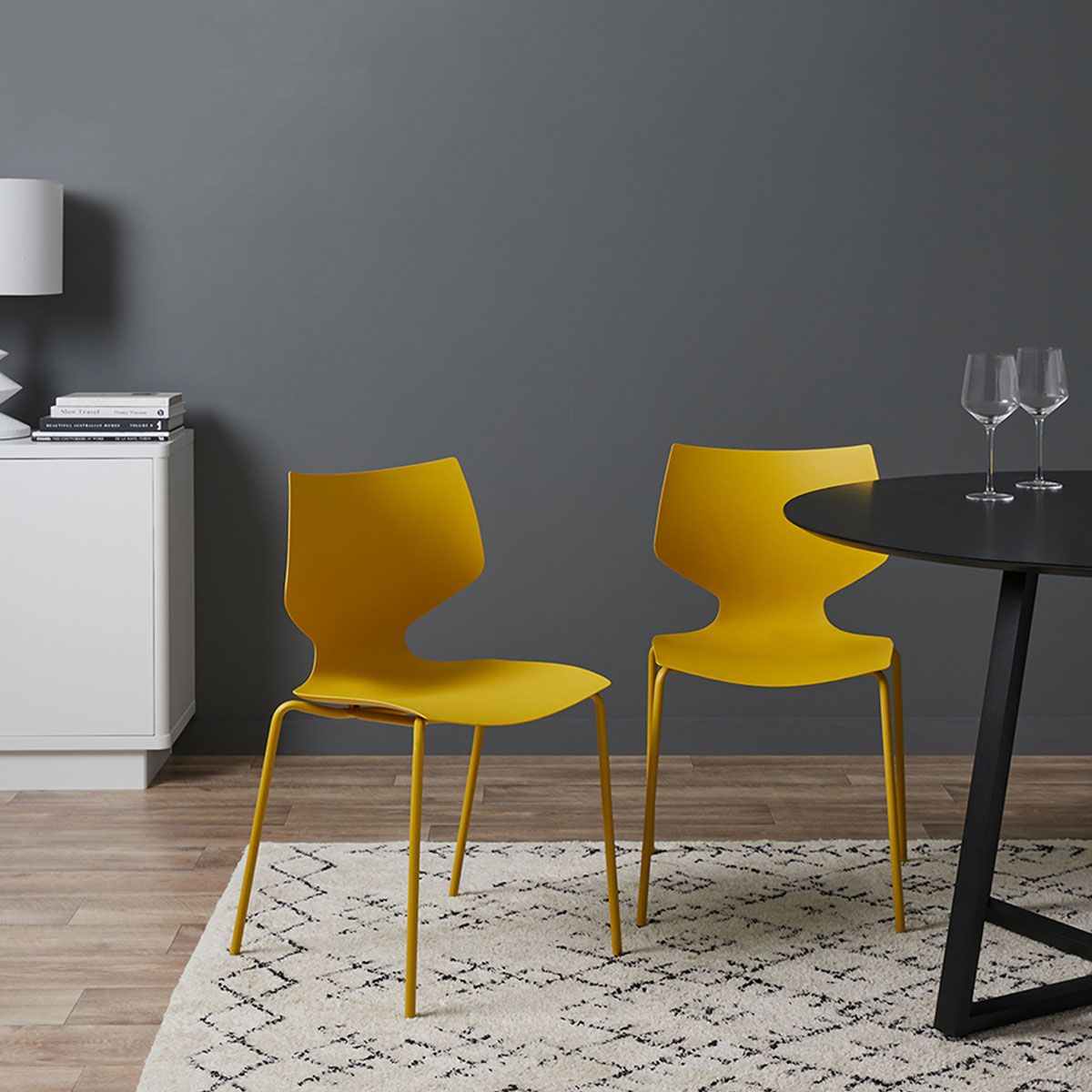 Pia Dining Chair - Set of 2 - Marigold