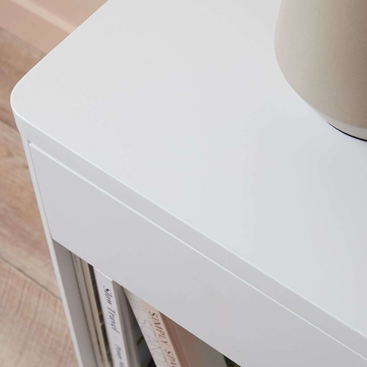 Oslo Bedside Table - White