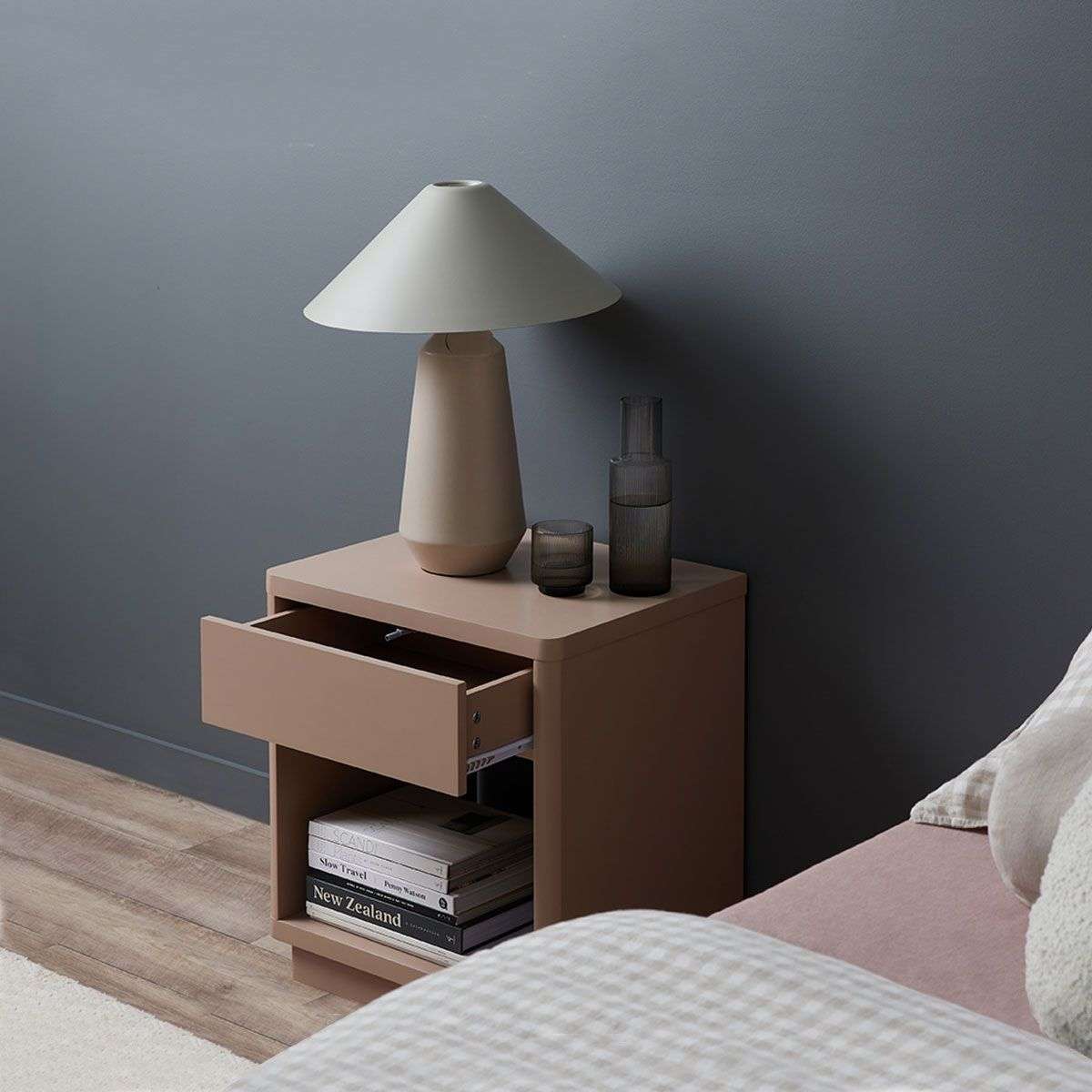 Oslo Bedside Table - Sand