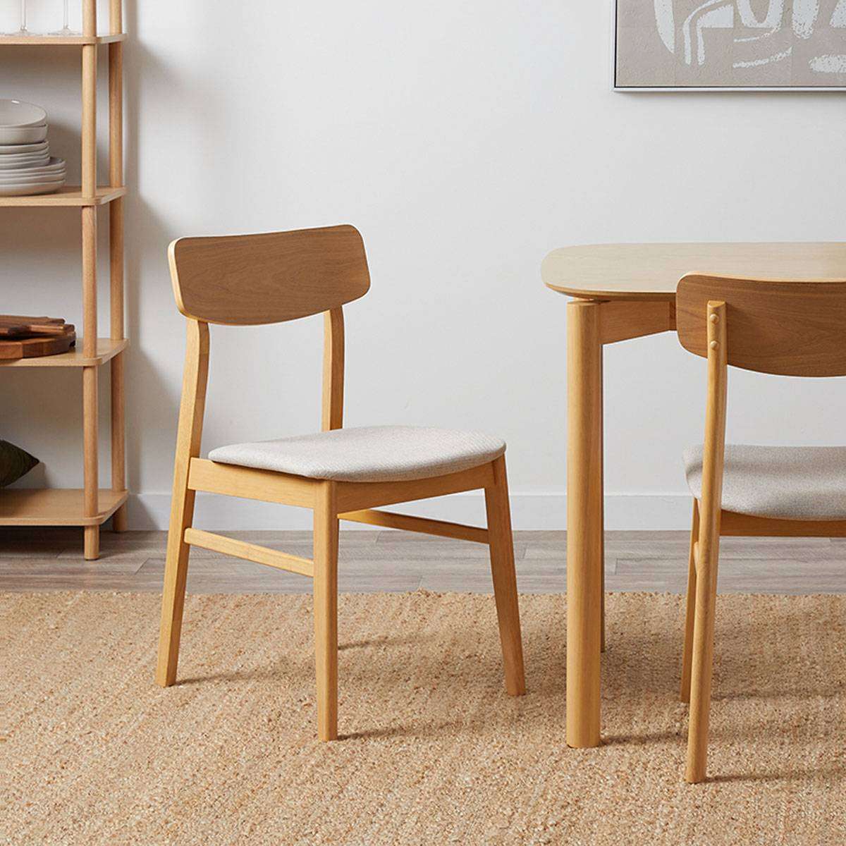 Leon Dining Chair - Set of Two - Natural