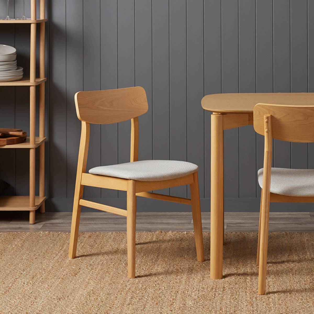 Leon Dining Chair - Set of Two - Natural