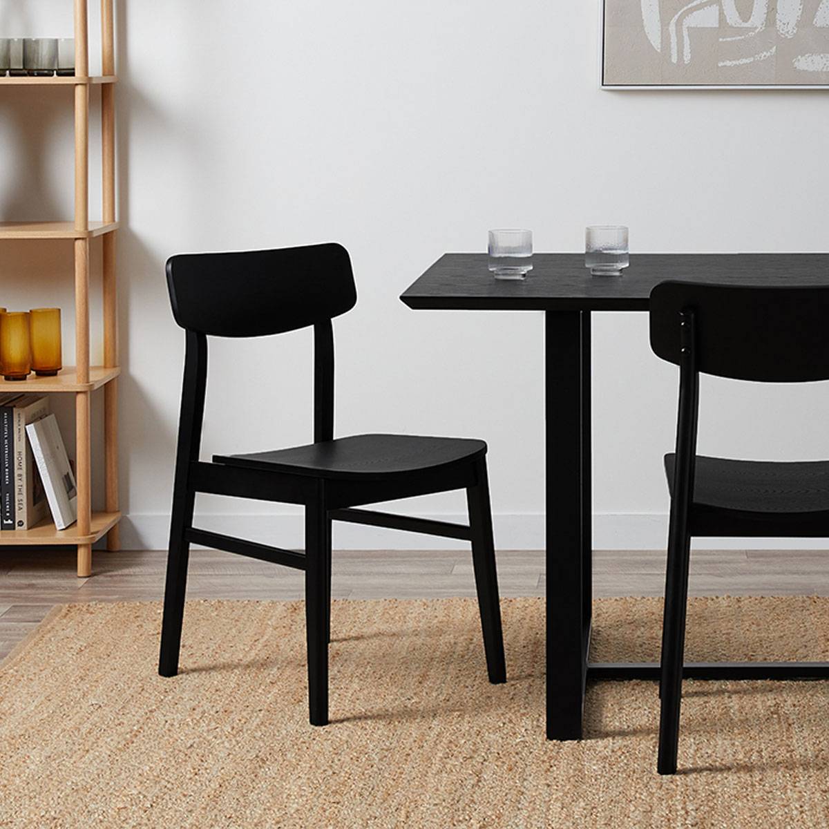 Leon Dining Chair - Set of Two - Black