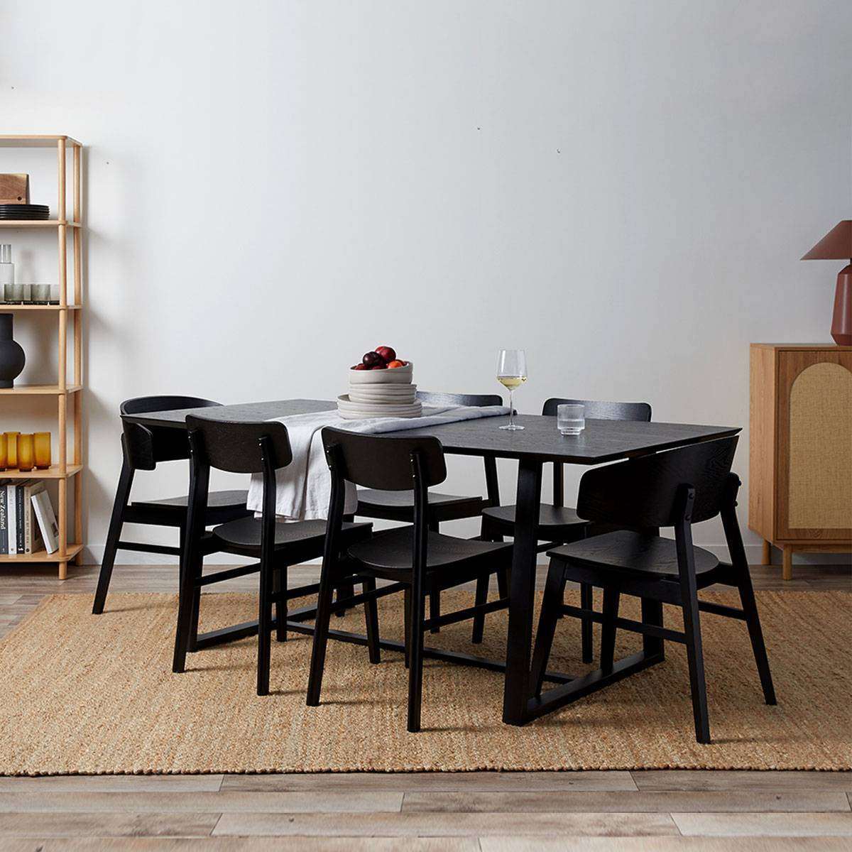 Leon Dining Chair - Set of Two - Black