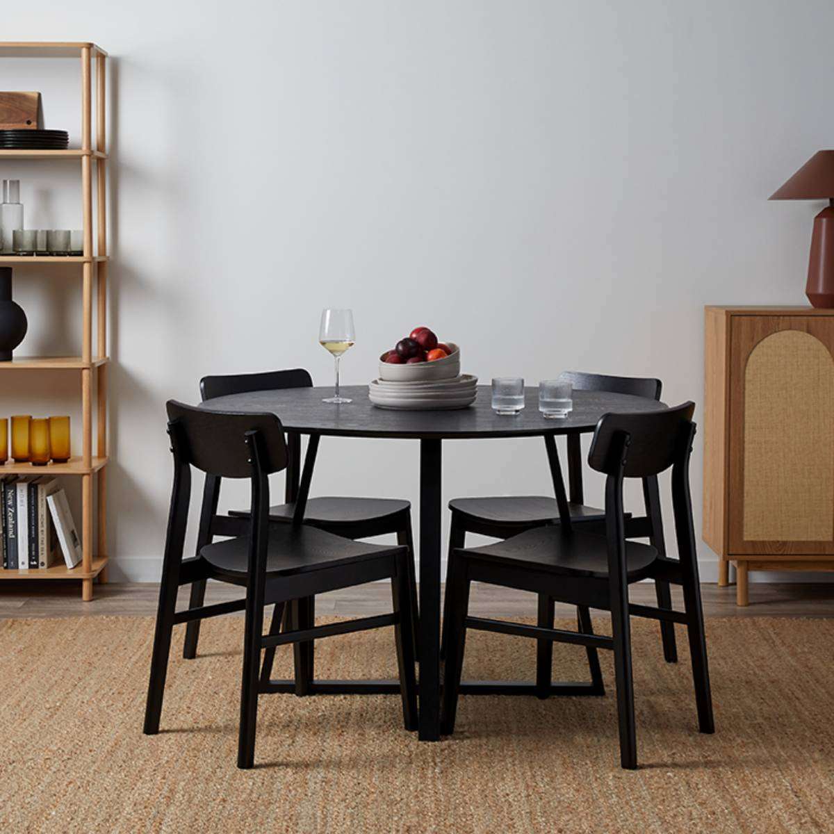 Leon Dining Chair - Set of Two - Black