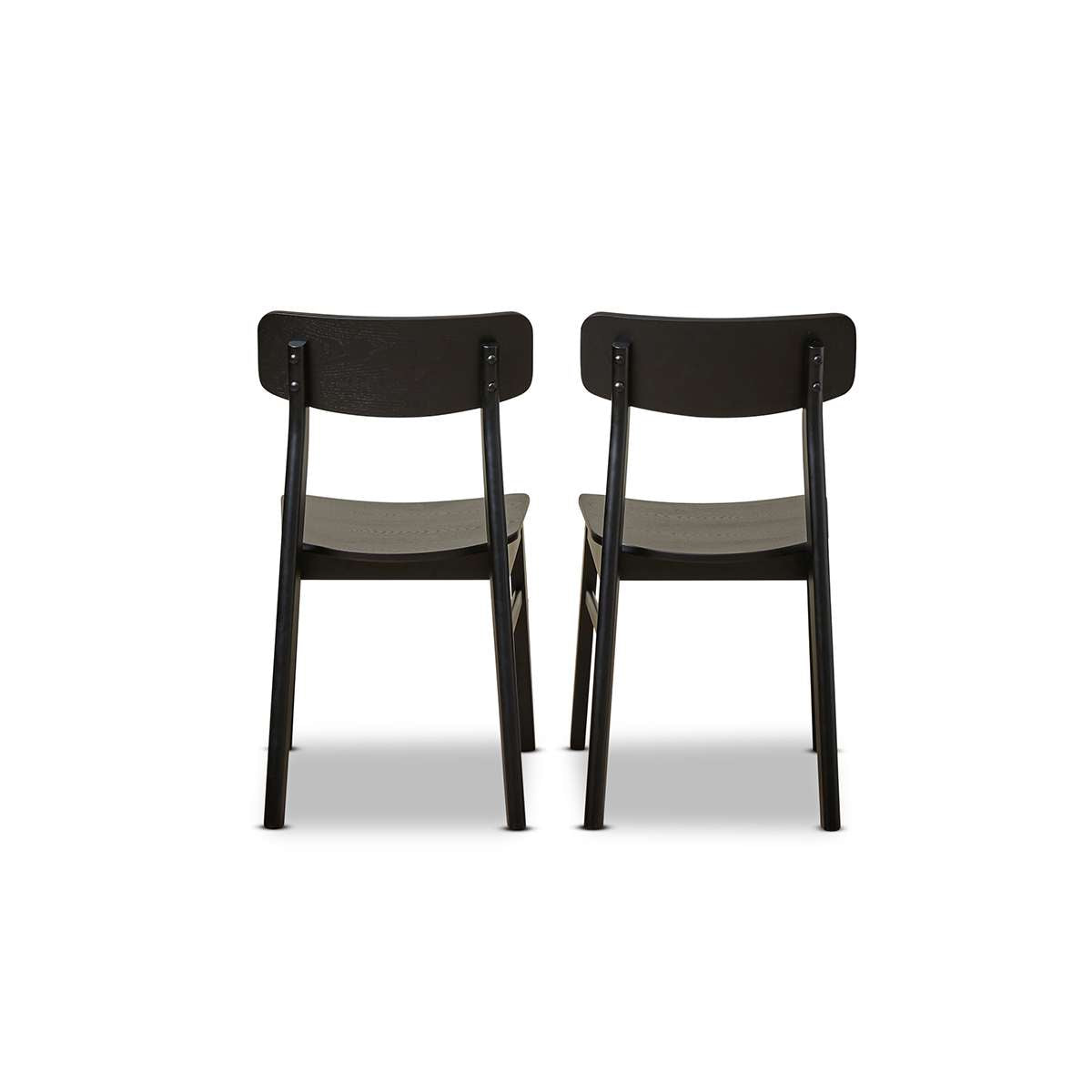 Leon Dining Chair - Set of Two - Black