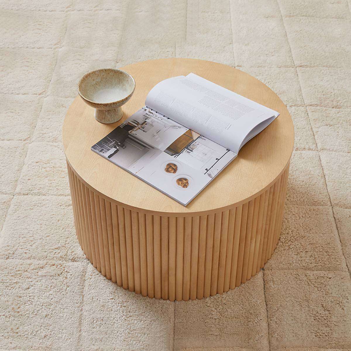 Eve Drum Coffee Table - Birch