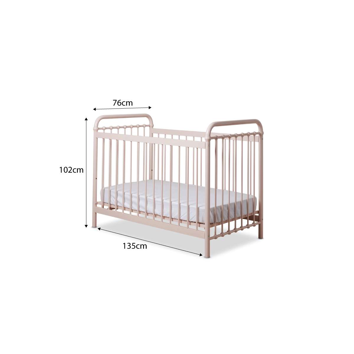 Sonata Cot - Pink