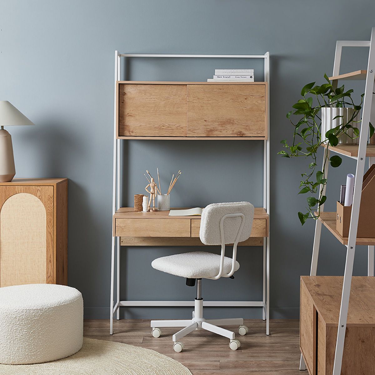 Kent Ladder Desk - White