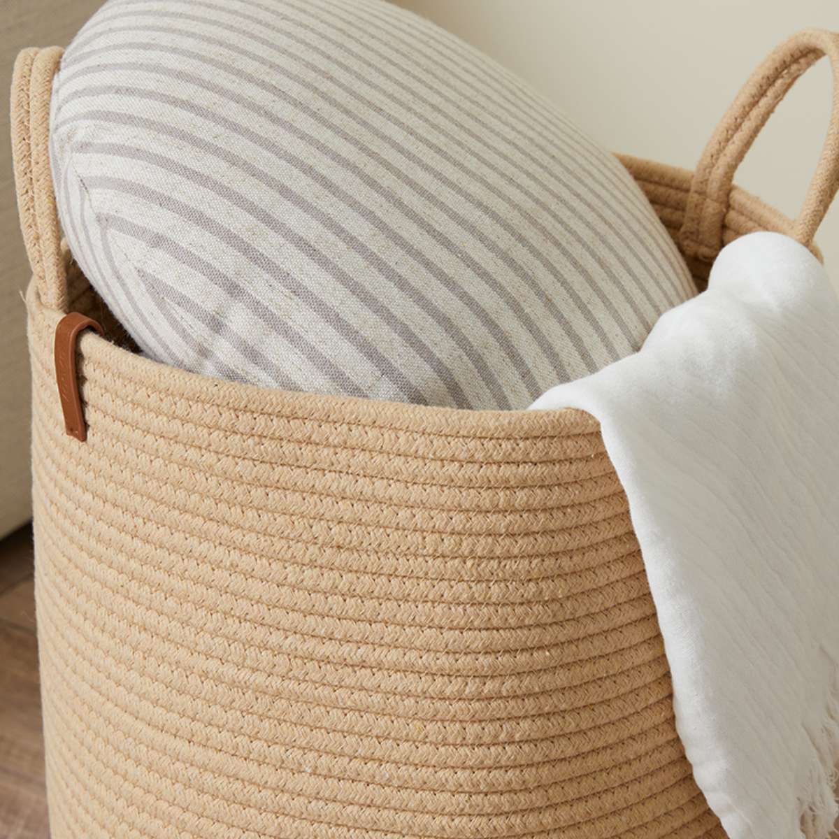 Southampton Cotton Rope Basket - Natural