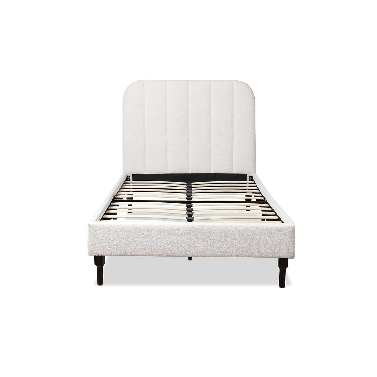Belinda Boucle Teddy Single Bed - Ivory
