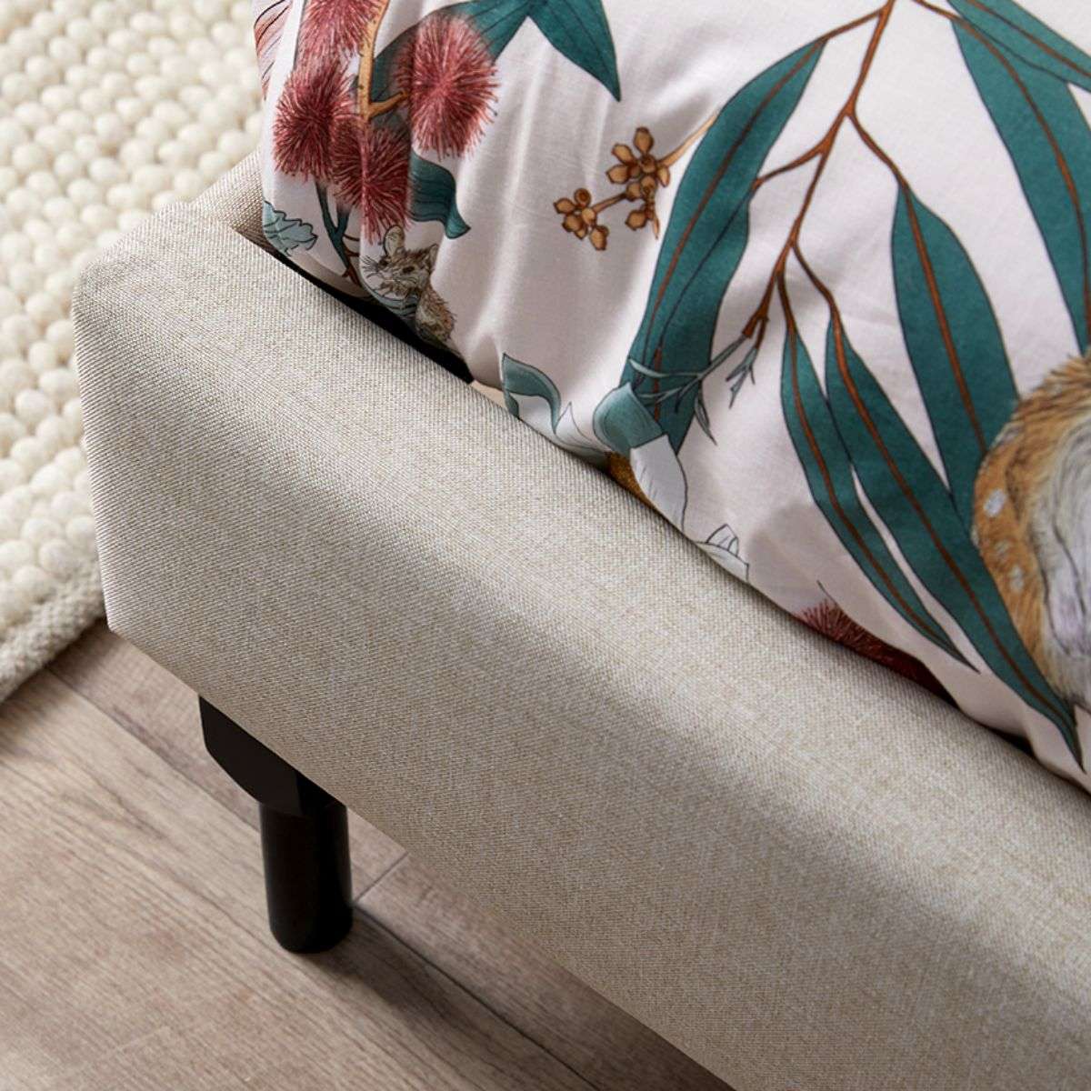 Belinda King Single Bed - Natural