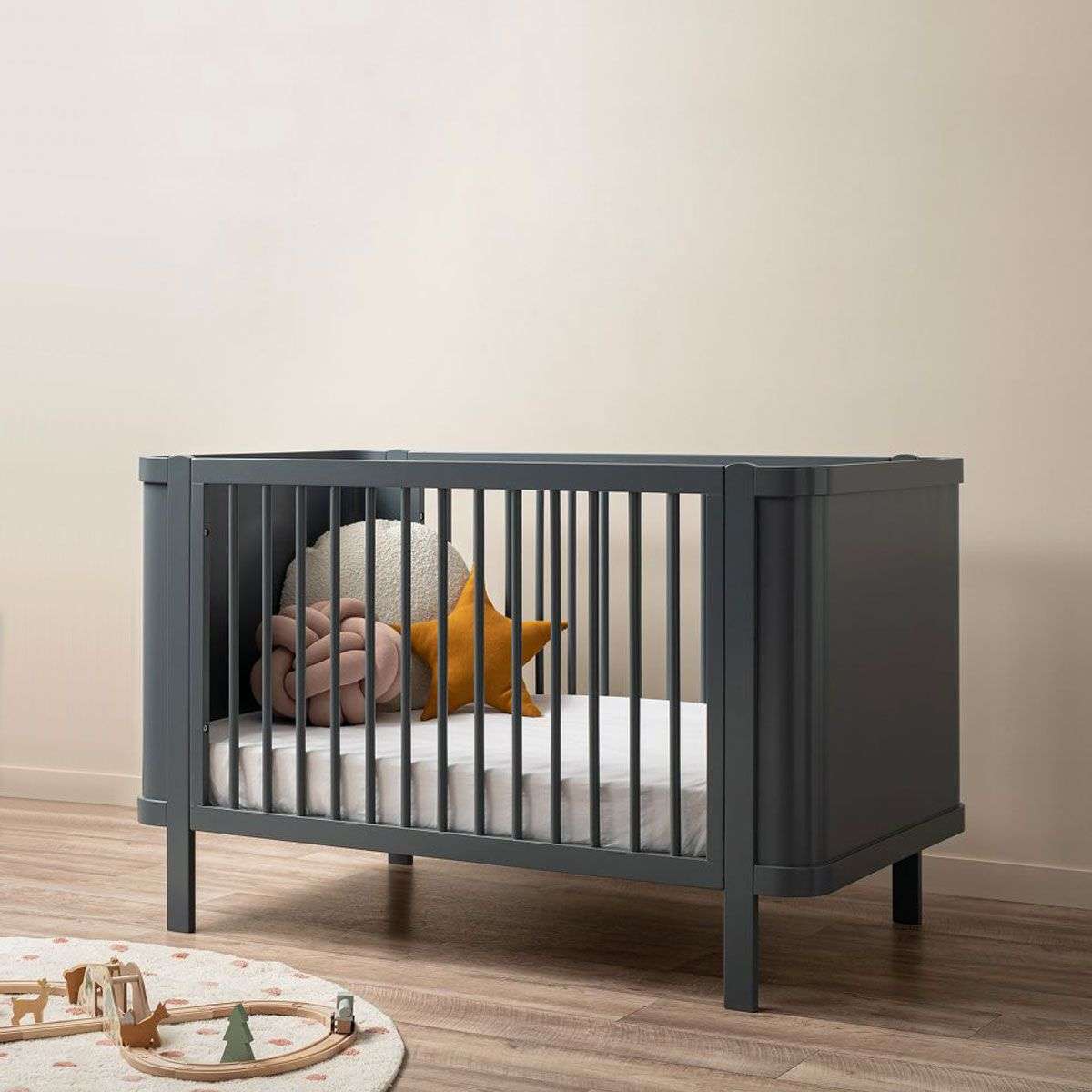 Orlando Contemporary Cot - Charcoal