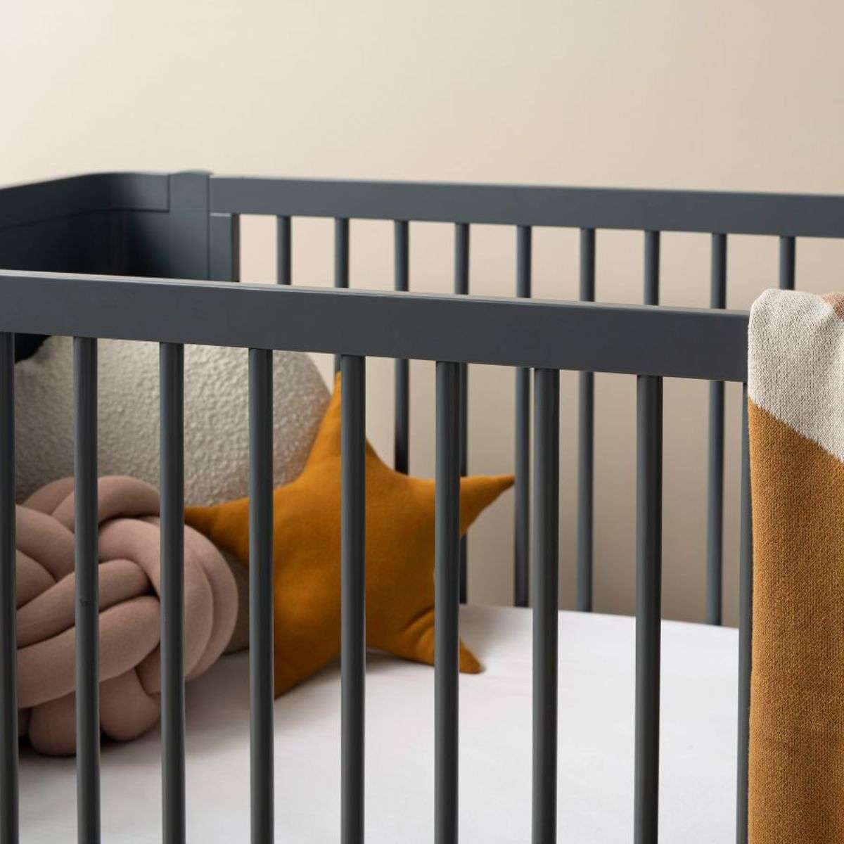 Orlando Contemporary Cot - Charcoal