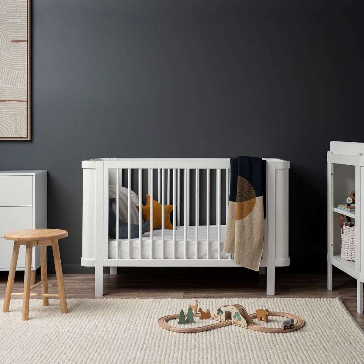 Orlando Contemporary Cot - White