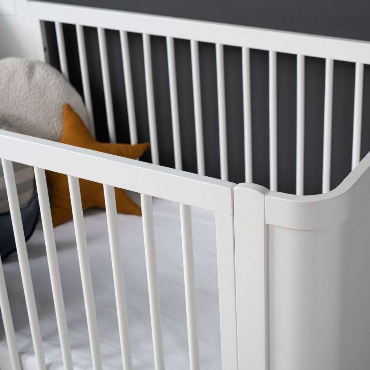 Orlando Contemporary Cot - White