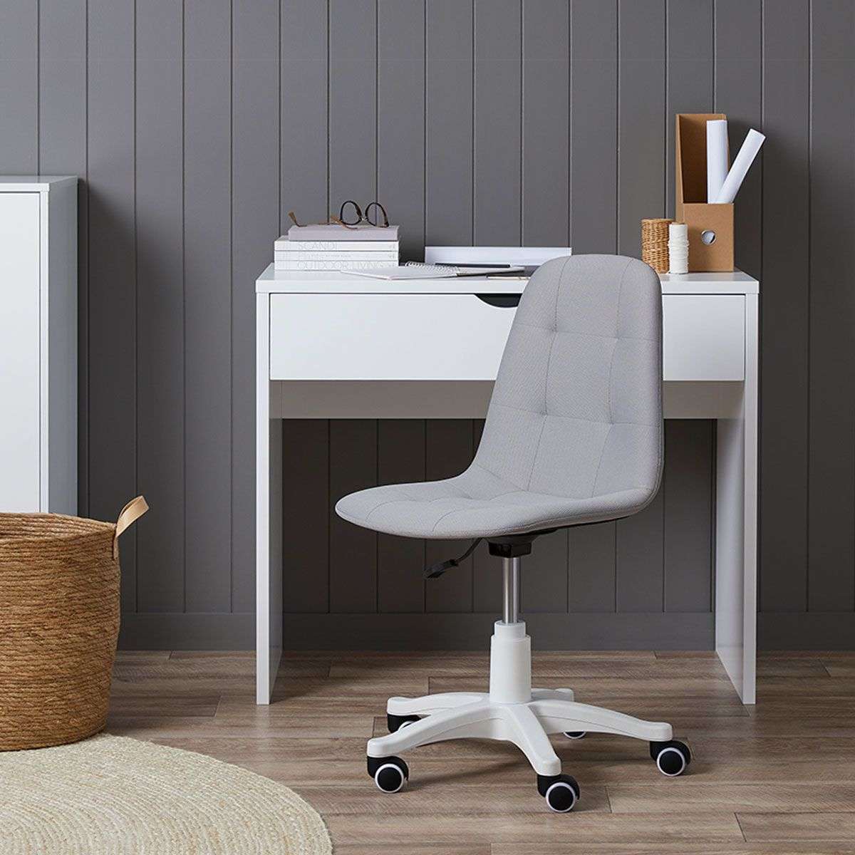 Stevie Desk Chair - Grey
