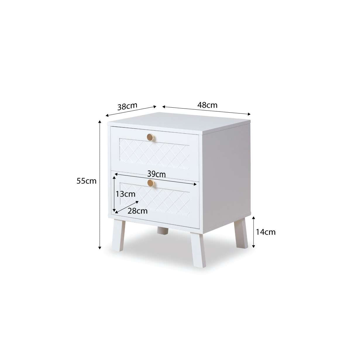 Genevieve Bedside Table