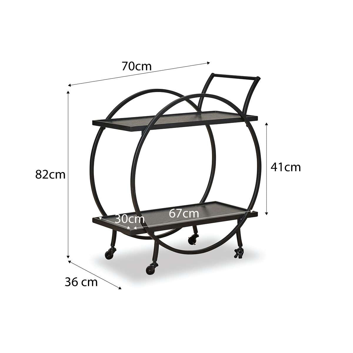 Alice Bar Cart - Black