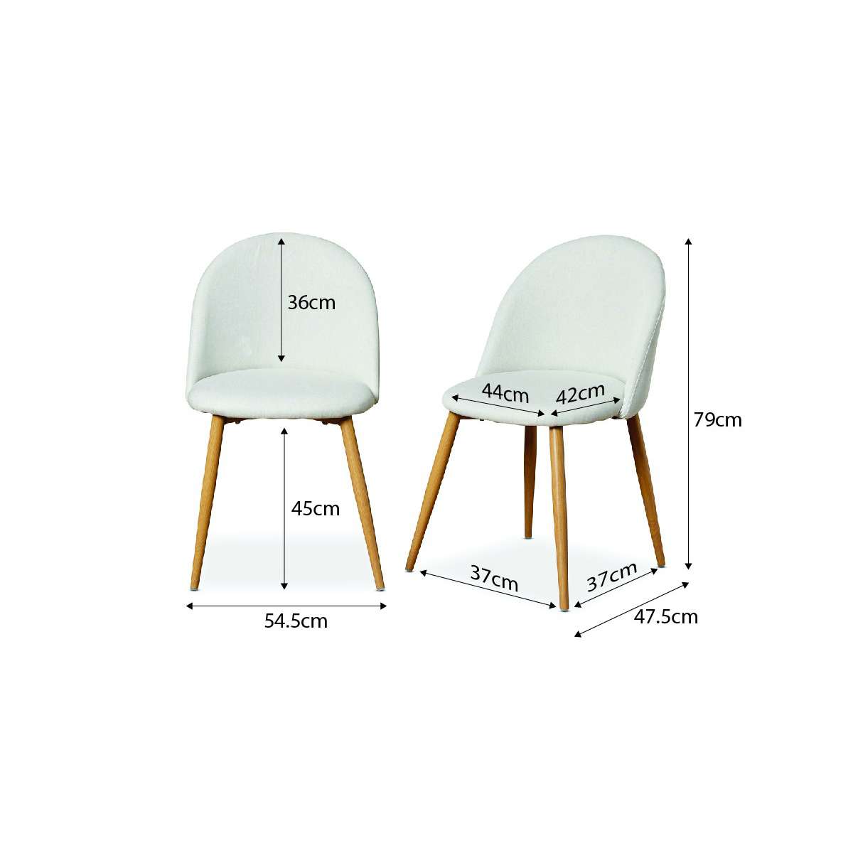 Leon Natural Four Seater Dining Set