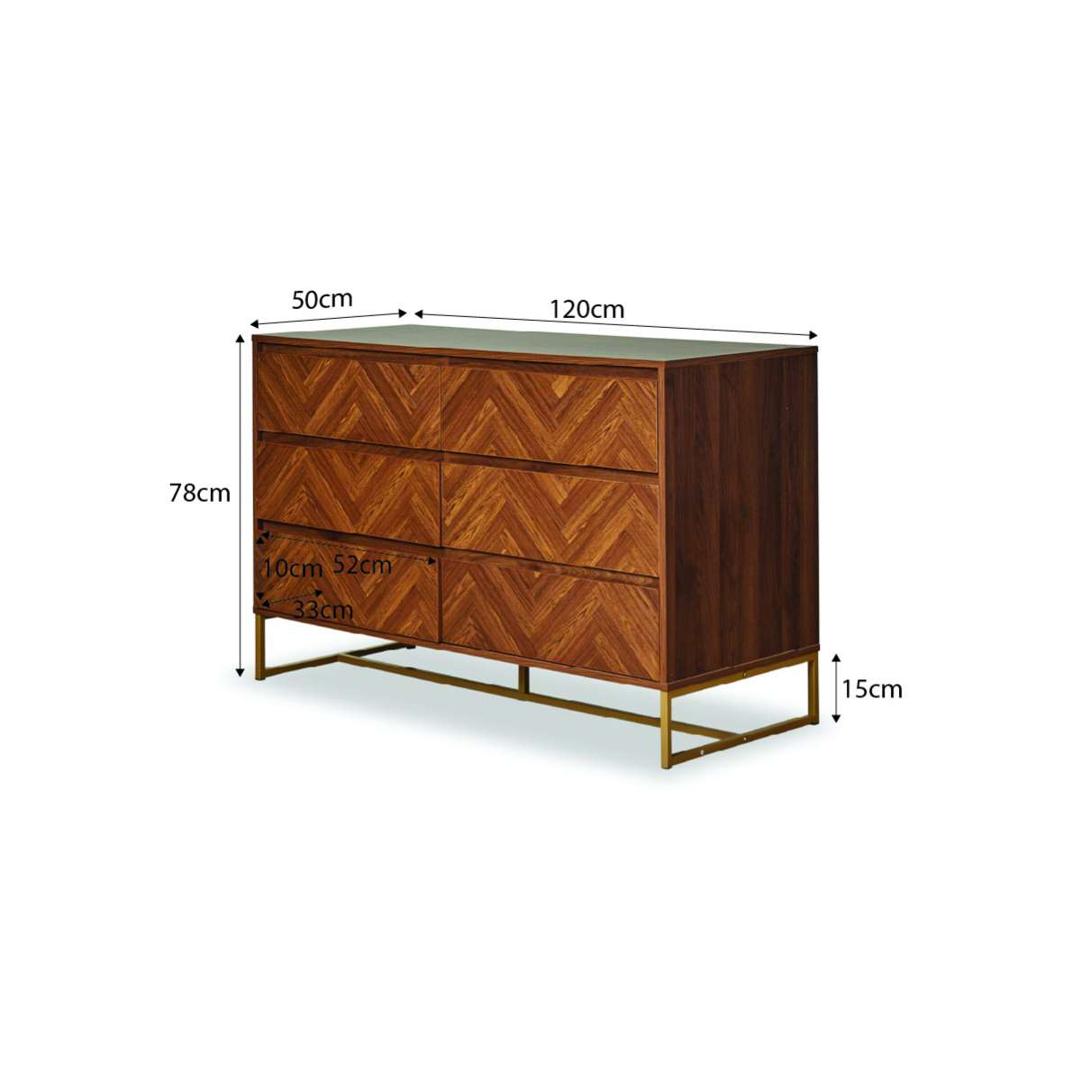 Rupert Six Drawer