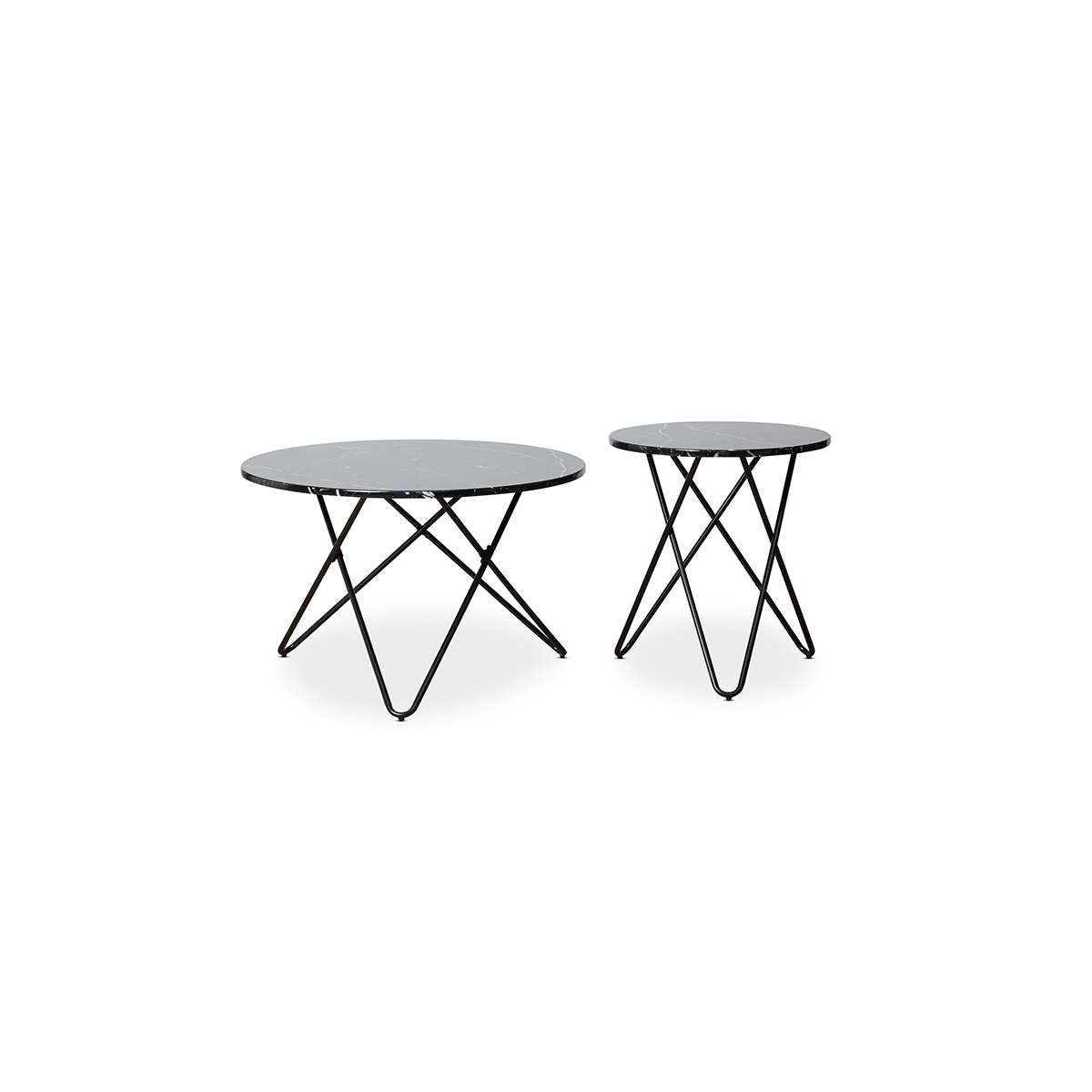 Lewis Coffee Table - Set of 2 - Black