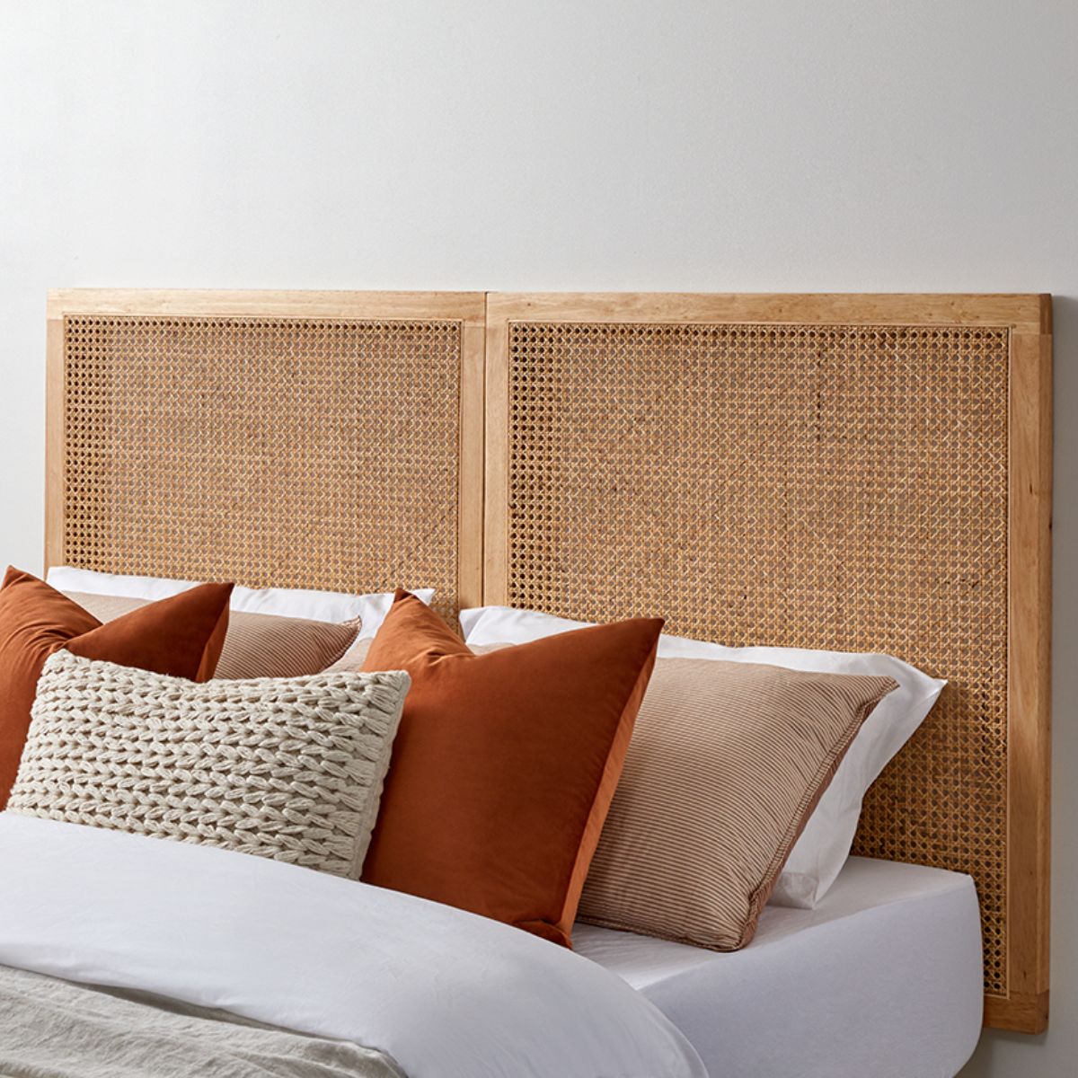 Dillon Rattan Queen Bedhead - Natural