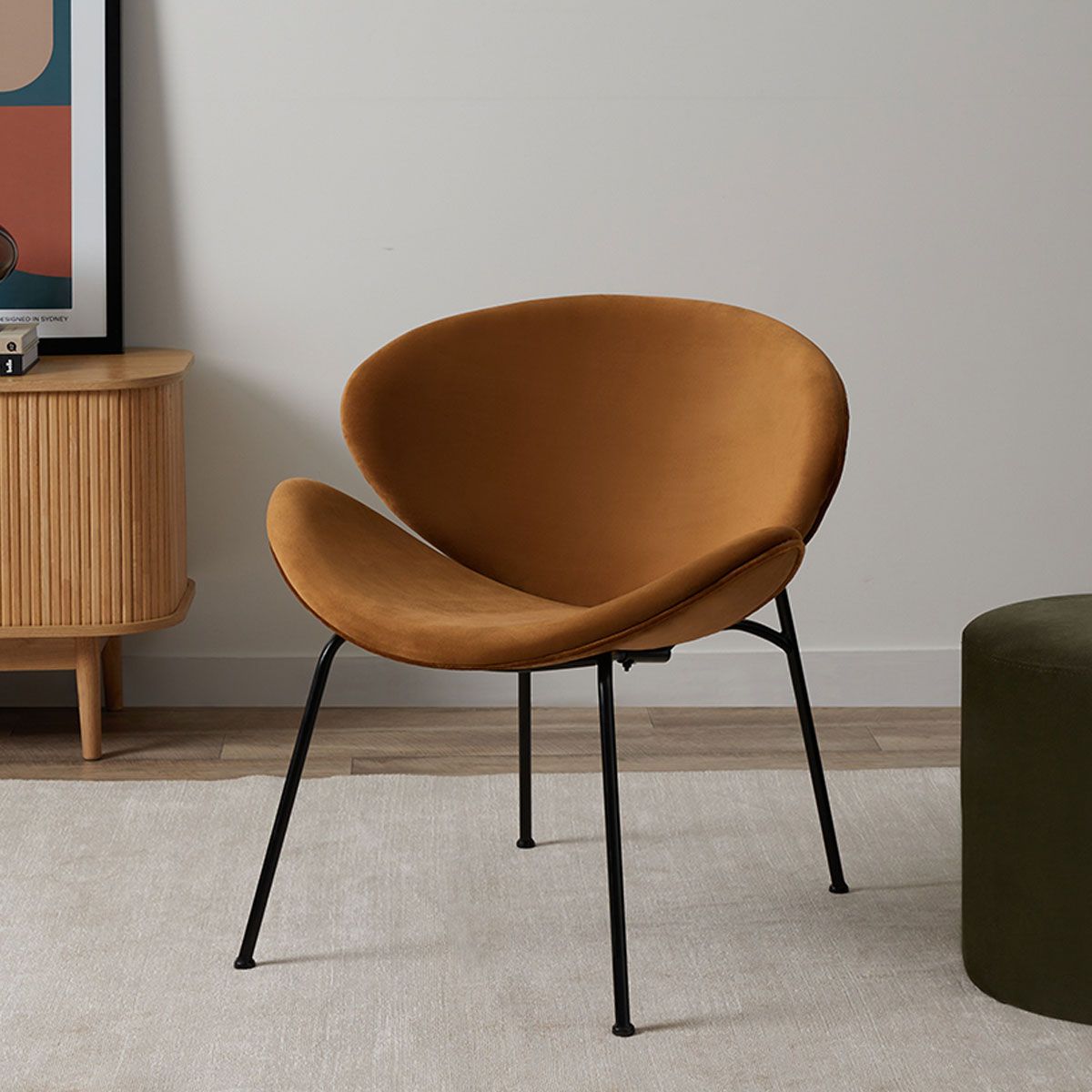 Apollo Occasional Chair - Velvet Spice