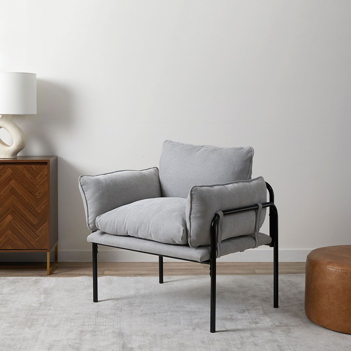 Hubert Occasional Chair - Grey