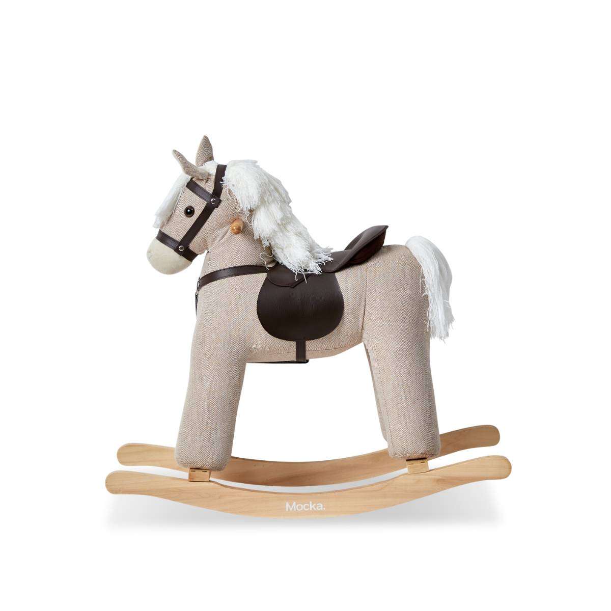 Kids Rocking Horse - Beige