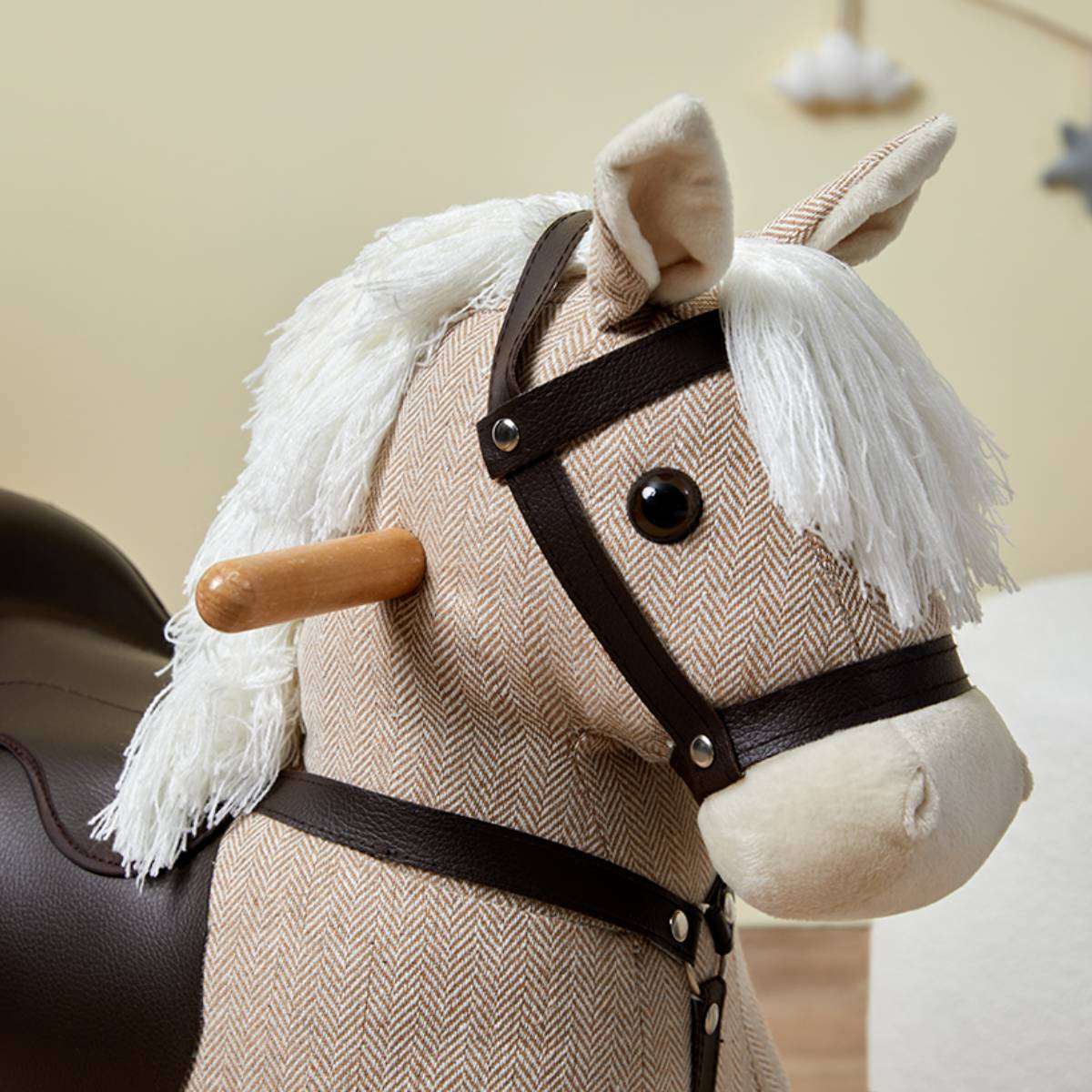 Kids Rocking Horse - Beige