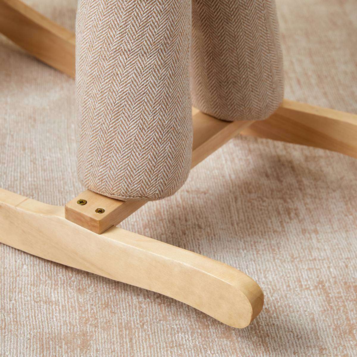 Kids Rocking Horse - Beige