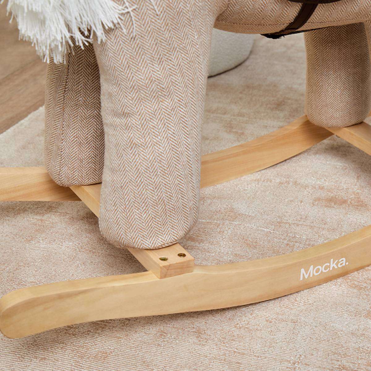 Kids Rocking Horse - Beige