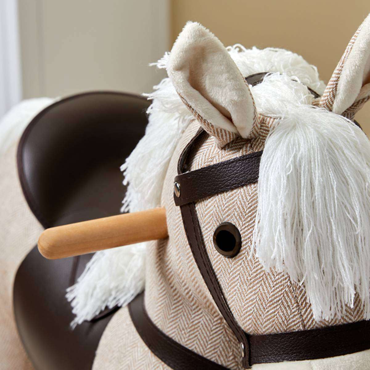 Kids Rocking Horse - Beige