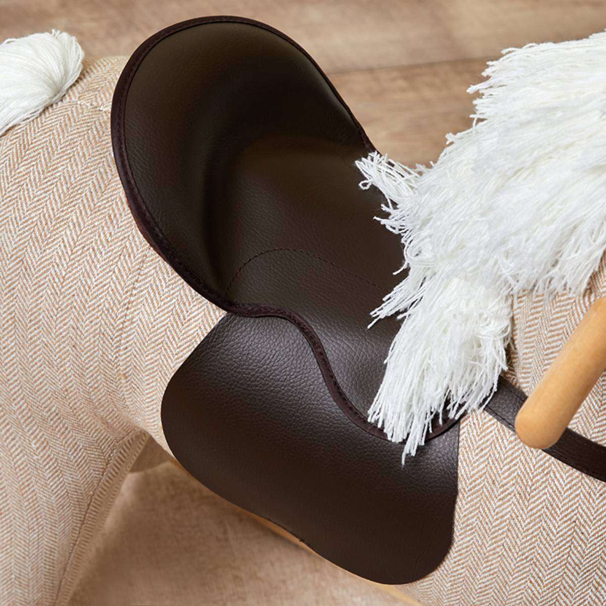 Kids Rocking Horse - Beige