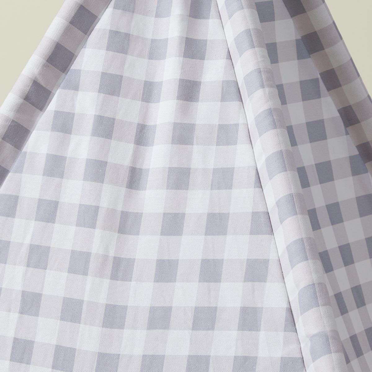 Henley Teepee - Grey Gingham