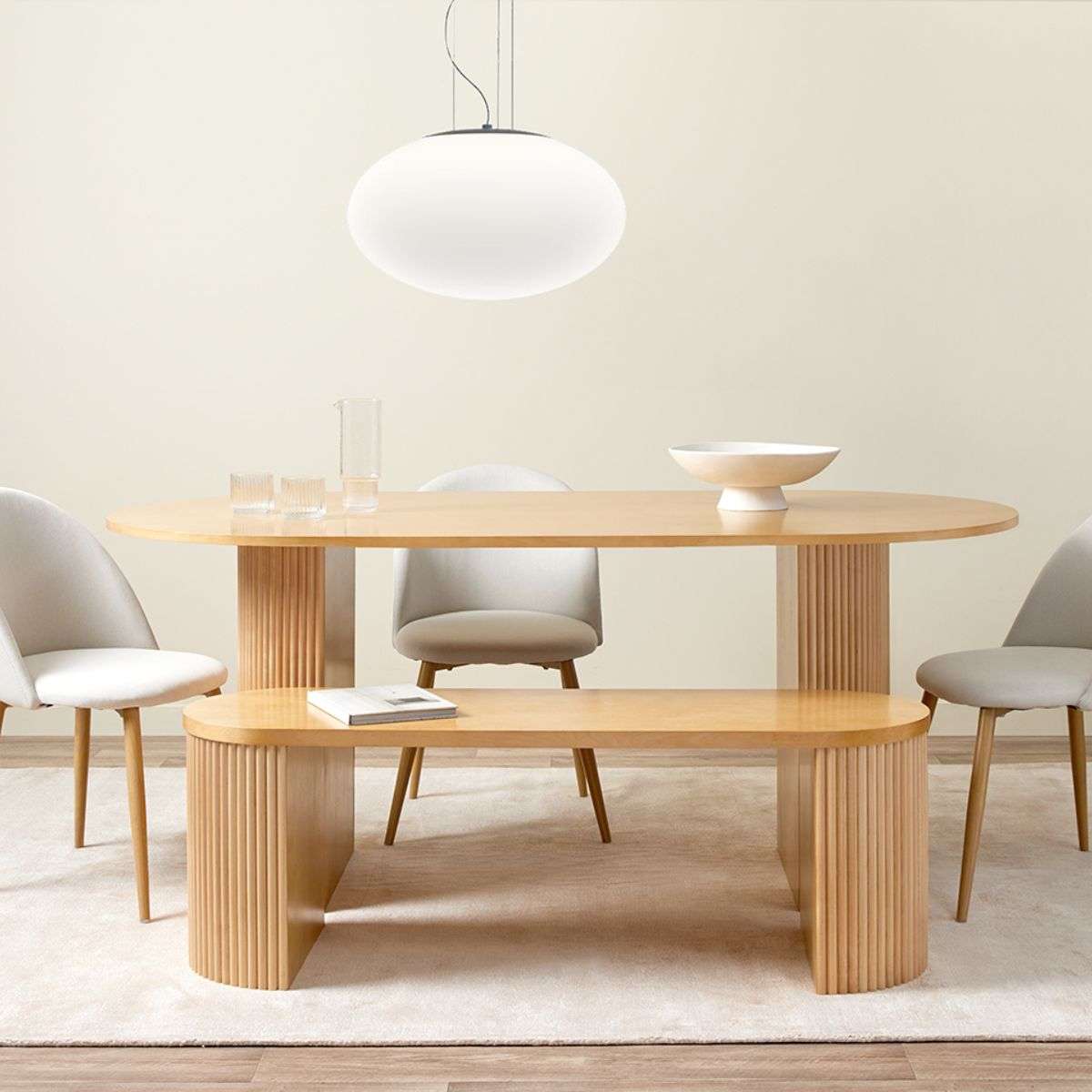 Eve Birch Avila Black Six Seater Dining Set