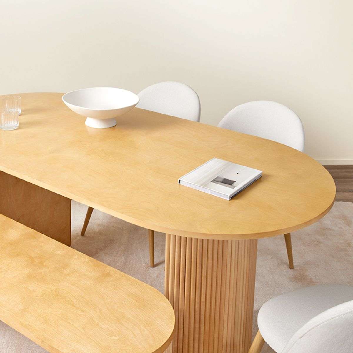 Eve 6 Seater Dining Table - Birch