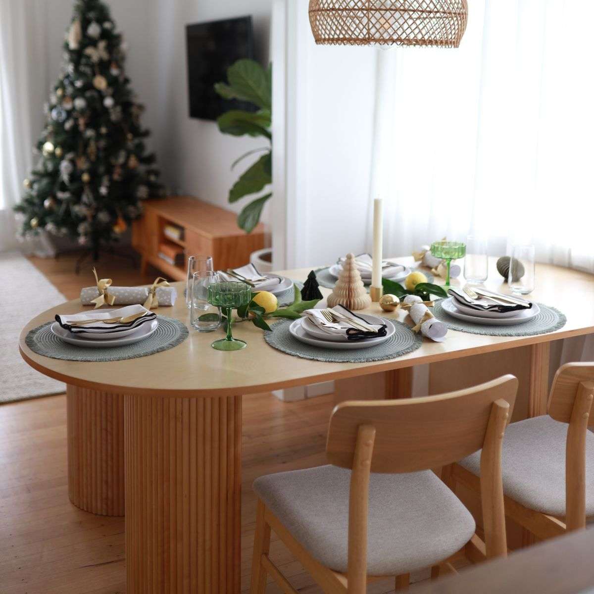 Eve 6 Seater Dining Table - Birch