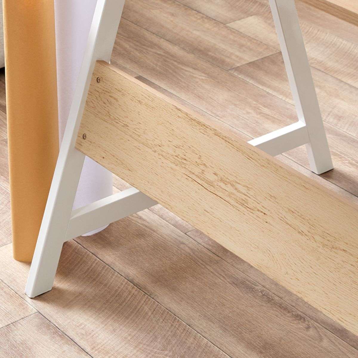 Brixton Trestle Desk - White