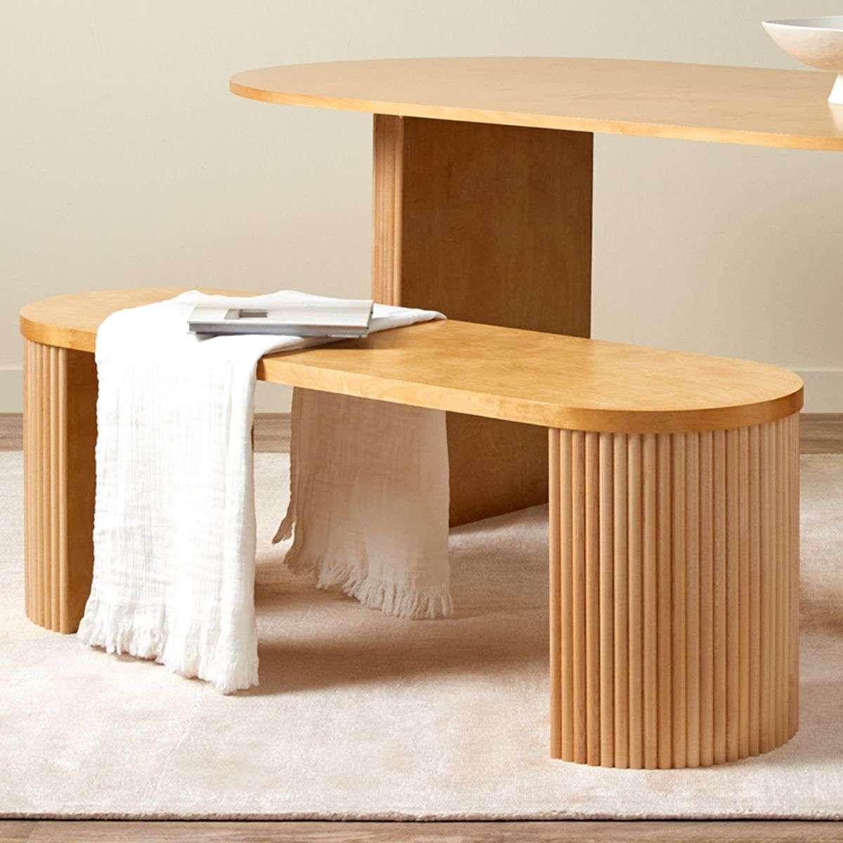 Eve Birch and Londyn Natural Six Seater Dining Set