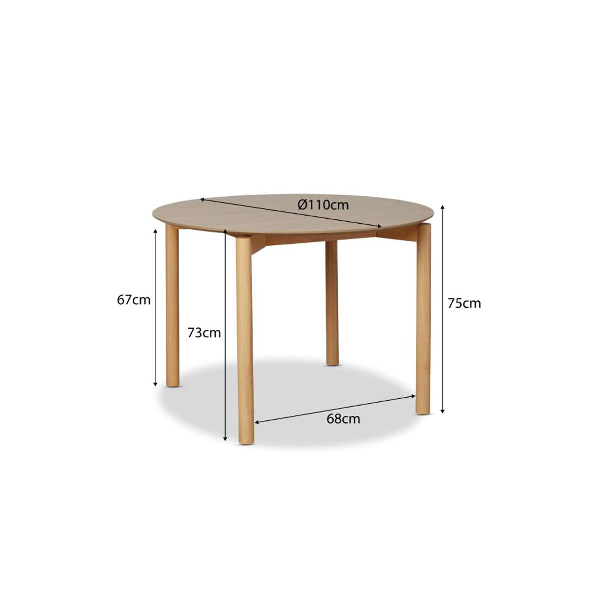 Leon Natural Four Seater Dining Set