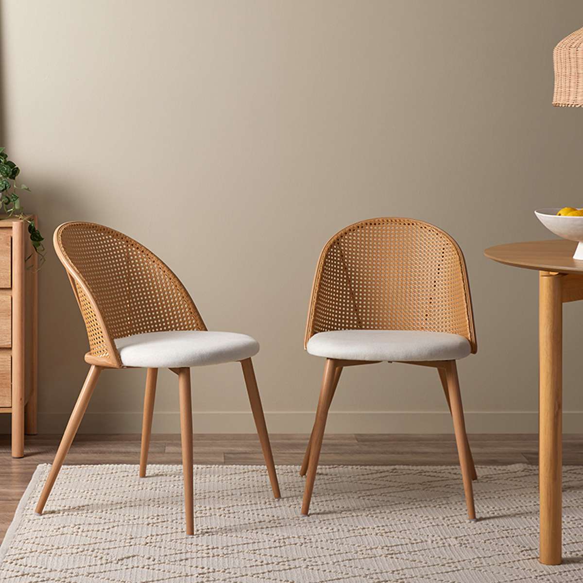 Eve Birch Avila Natural Six Seater Dining Set