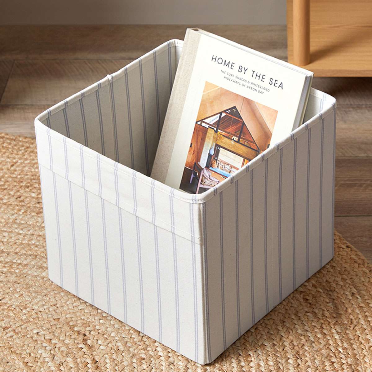 Byron Stripe Cube Basket