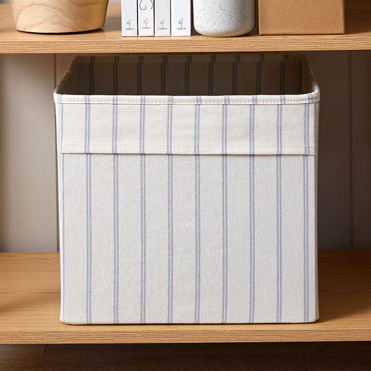 Byron Stripe Cube Basket