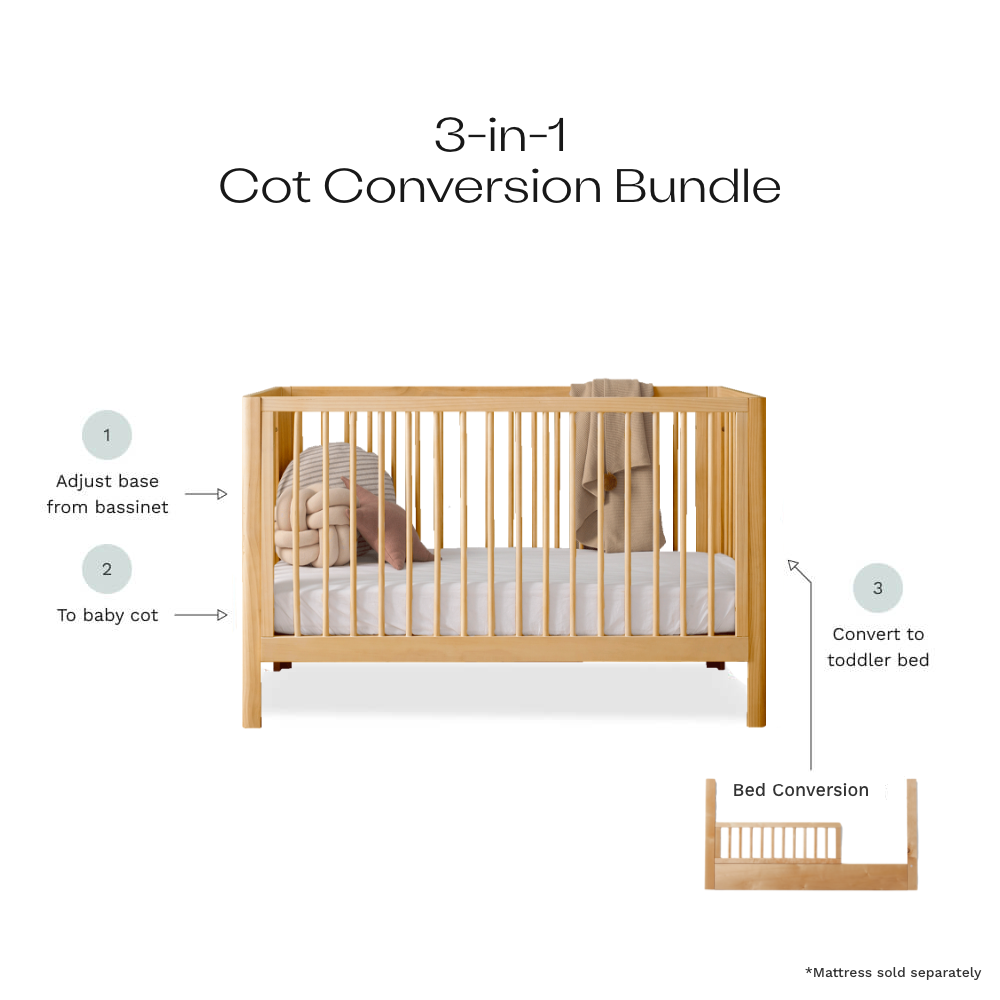Octavia Coastal  3-in-1 Conversion Cot Bundle