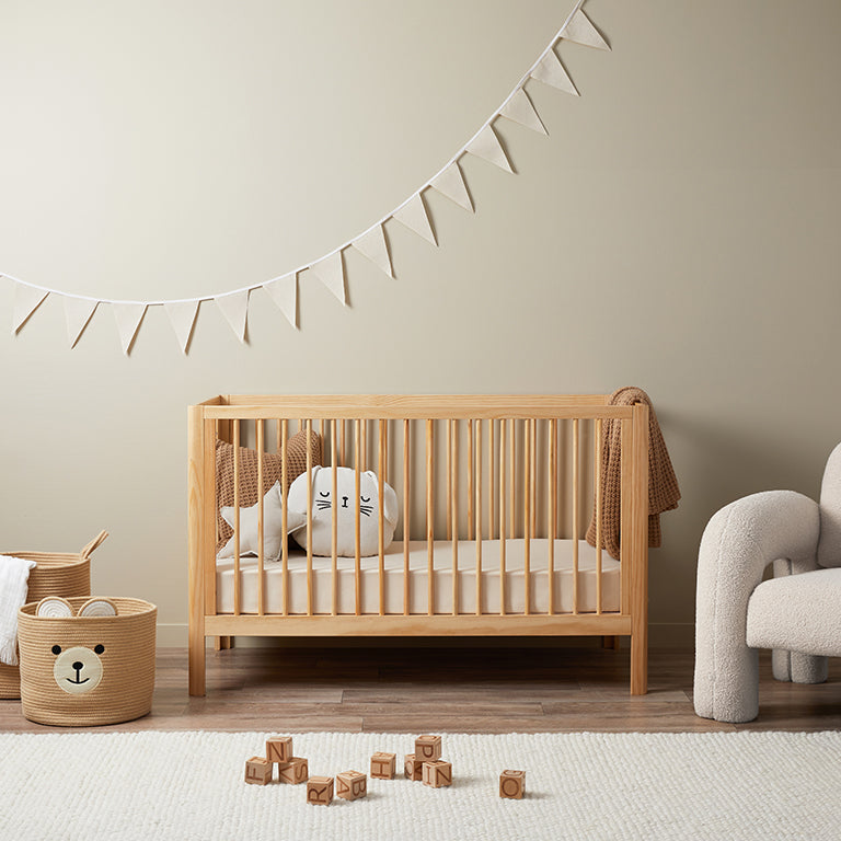 Octavia Coastal Cot - Natural