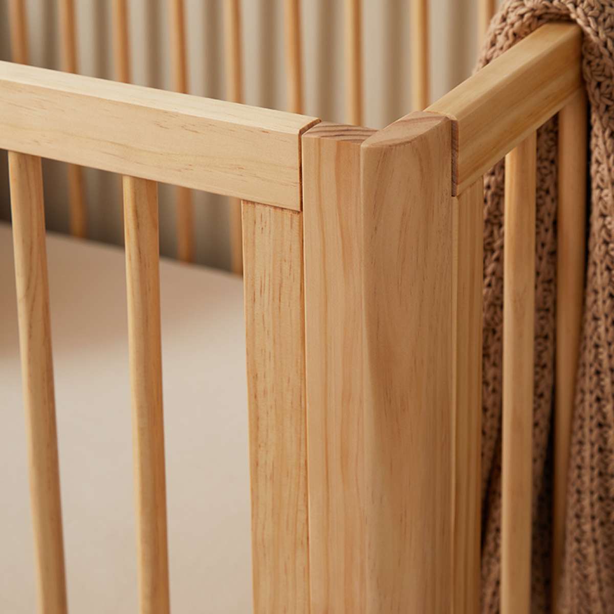 Octavia Coastal Cot - Natural